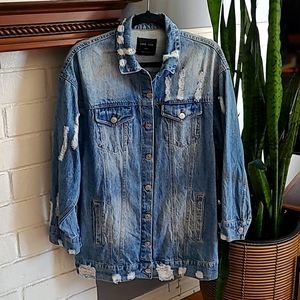 Distressed Jean Jacket